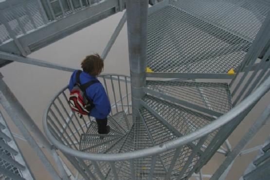 Rozhledna Krudum u Horního Slavkova - schodiště