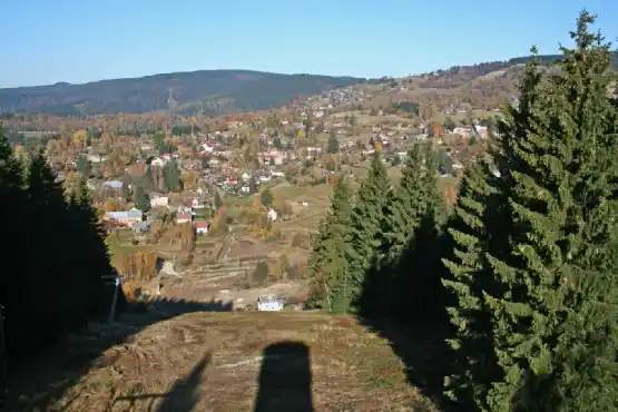 Olověný Vrch u Kraslic - výhled na Bublavu