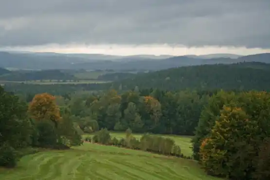 Rozhledna Milíře u Rozvadova - výhled na sever
